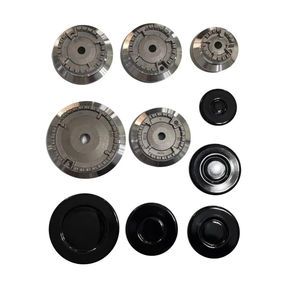 Kit Queimadores e Espalha-Chamas Cooktop Fischer 5 Bocas: foto real 2