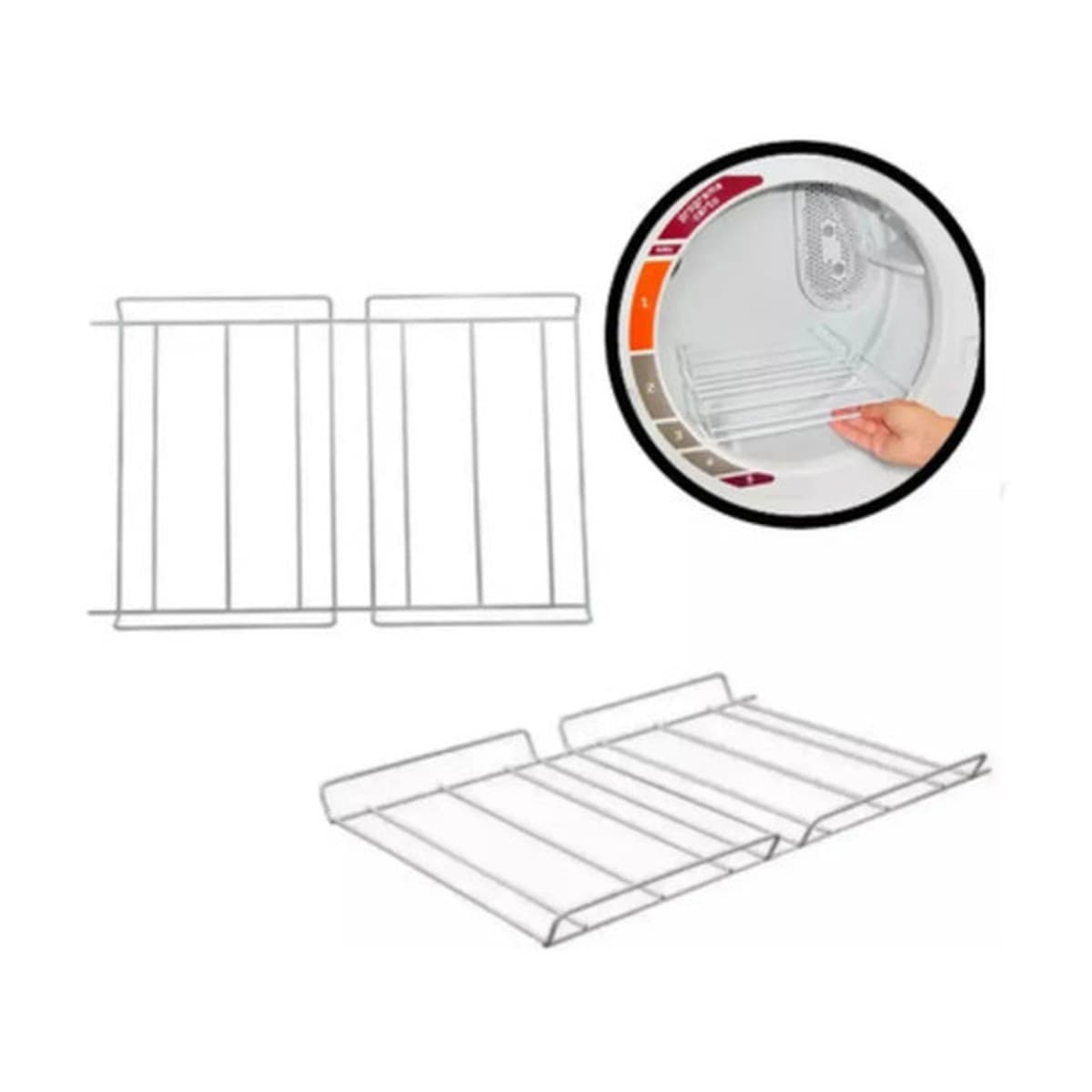 Grade Porta-Tênis Secadora Brastemp Ative Bsr10 Bsi10 Bsx10 Bsi24 326013309: foto real 2