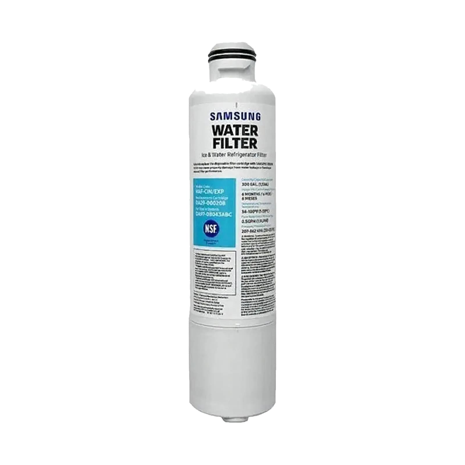 Filtro de Água Geladeira Samsung DA29-00020B HAF-CIN French Door RFG28 RF263 Compatível: foto em fundo branco
