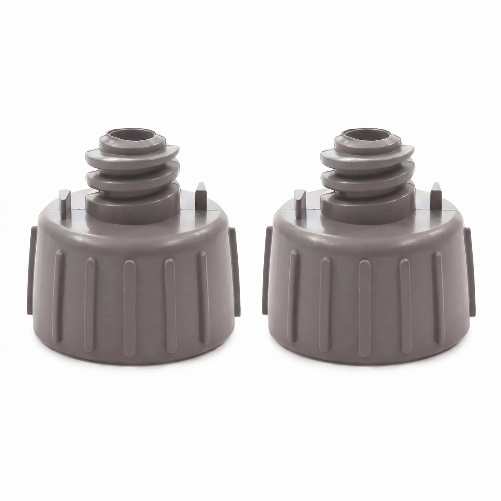 Kit 2 Pés Nivelador Cinza Geladeira Brastemp W10388140: foto em fundo branco