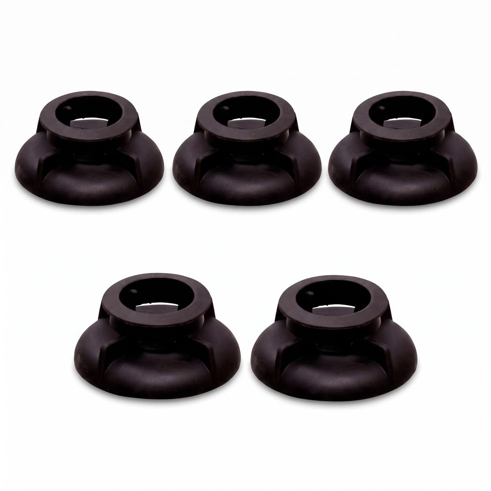 Kit 5 Anéis Vedação Botão Cooktop Brastemp Consul W10656502: foto em fundo branco