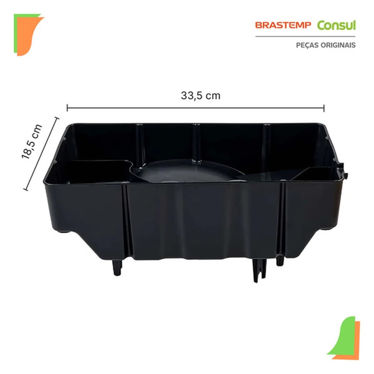 Bandeja de Evaporação Geladeira Brastemp Consul Brm50 Brm39 Crm39 Crm50 W11629019: foto real 1