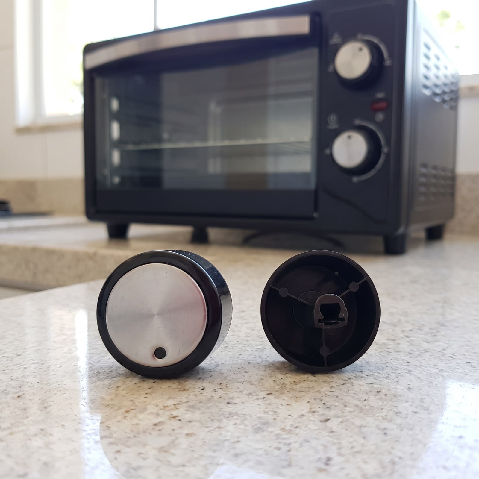 Kit 2 Botões Manipuladores Forno Elétrico Fischer Gourmet Grill Infinity Fit Line 18611