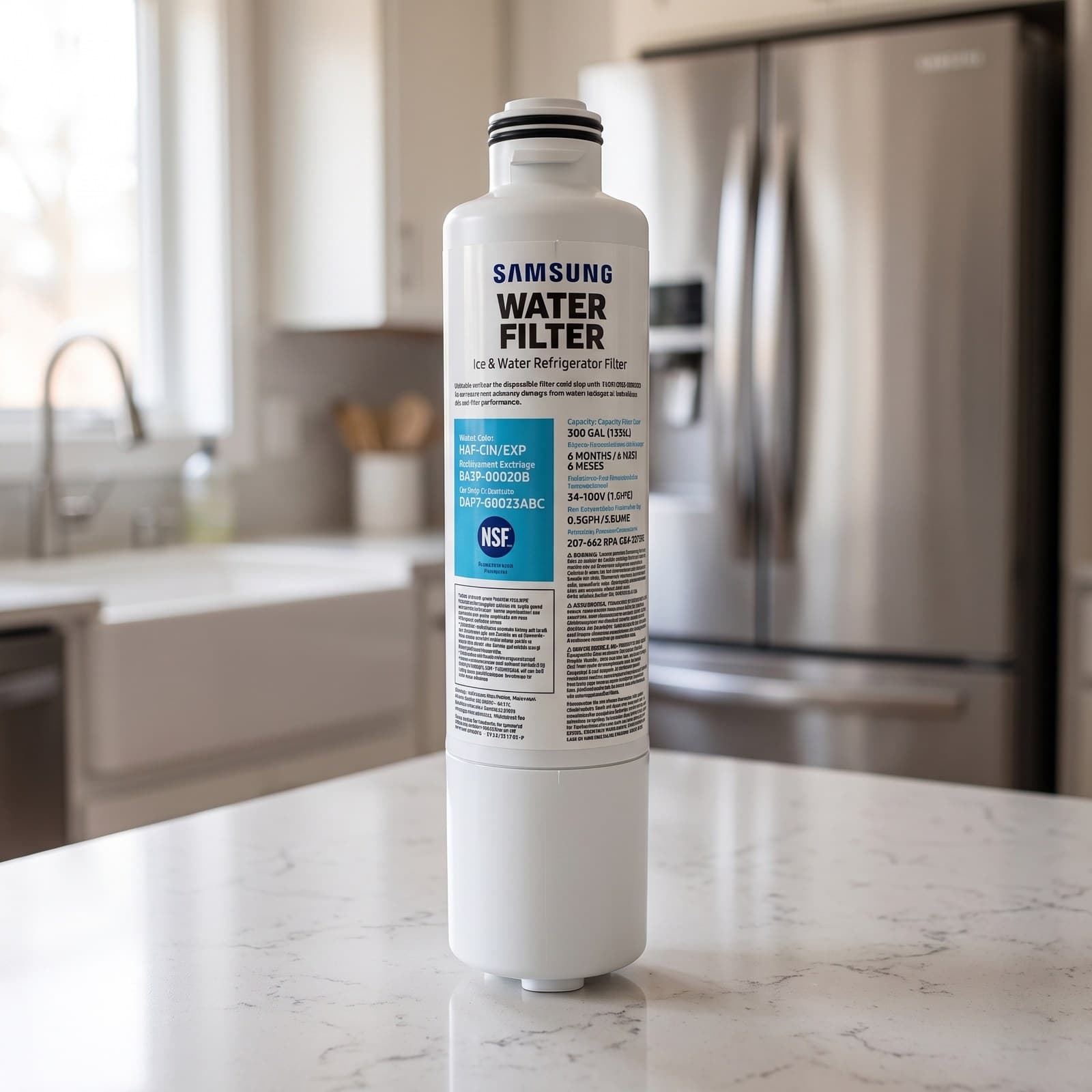 Filtro de Água Geladeira Samsung DA29-00020B HAF-CIN French Door RFG28 RF263 Compatível