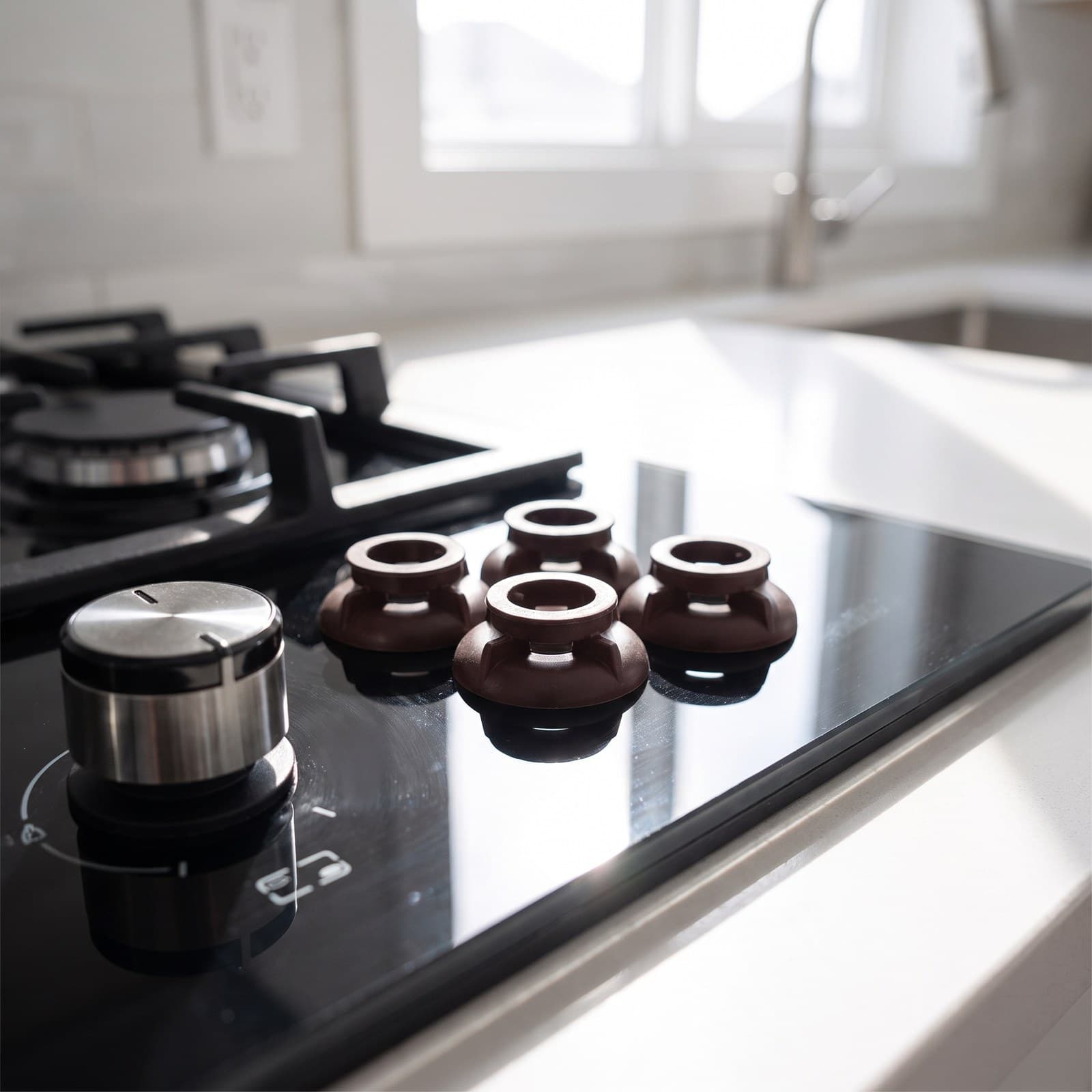 Kit 5 Anéis Vedação Botão Cooktop Brastemp Consul W10656502